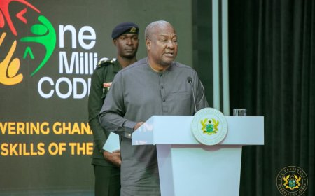 Mahama Champions 'One Million Coders' Initiative as Ghana’s Digital Leap Forward