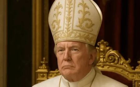 Trump Sparks Outrage After Posting AI-Generated Image of Himself as Pope