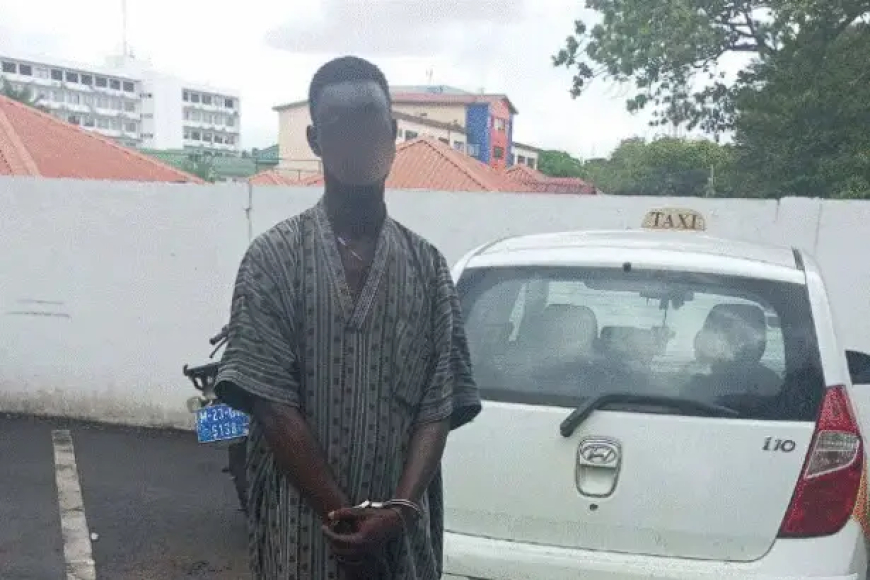 Police arrest suspect Mohammed Adjiri for unlawful possession of narcotic drugs