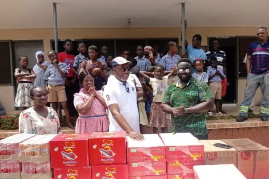 NAPO Donates Food Items to Children’s Homes in Kumasi, Reaffirming Commitment to Social Welfare