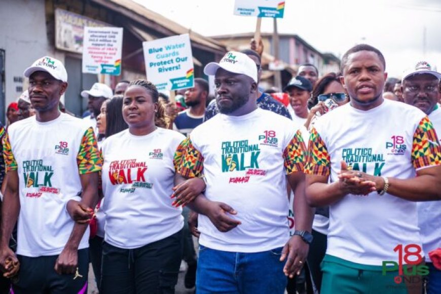 Ashanti Region hosts second “Momentum Walk” with strong message against illicit drugs
