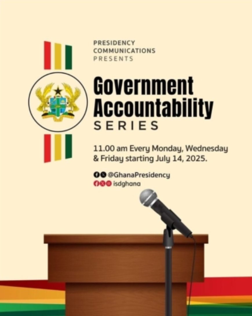 Presidency Launches Government Accountability Series to Enhance Transparency
