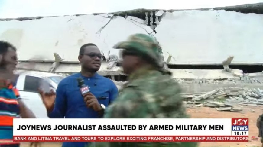 Soldiers block JoyNews live coverage, assault civilian at McDan property demolition site
